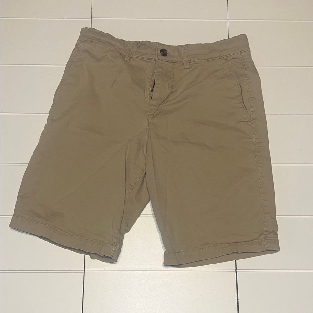 GAP Men's Khaki Flat Front Shorts